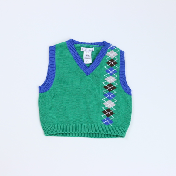 White Scallop-Edge Sweater by Petit Ami